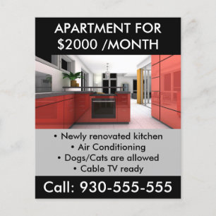 Appartement te Huur Vastgoed Promotionele QR Code Flyer
