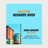 Appartementen & Huizen - Makelaar QR Gevouwen Visitekaartje (Buitenkant ongevouwen)