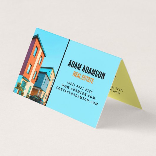 Appartementen & Huizen - Makelaar QR Gevouwen Visitekaartje (Voorkant)