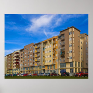 appartementengebouw poster