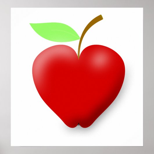 appel-148455 RED HEART FORMULES APPLE FRUIT H Poster (Voorkant)