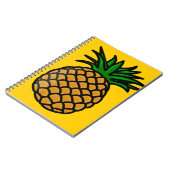 appel-25251 CARTOON PINEAPPLE YUMMY DELICIOUS FRUI Notitieboek (Linkerzijde)