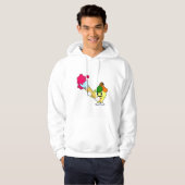 Appel als schilder met verfkwast hoodie (Voorkant volledig)