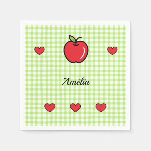 Appel Baby Shower Servetten – “Zoete Kleine” (Voorkant)