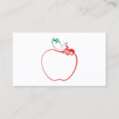 appel bloedig klantenkaartje (Voorkant)