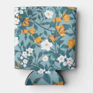 Appel Bloemen: Bloeiend Patroon Motief. Blikjeskoeler
