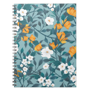 Appel Bloemen: Bloeiend Patroon Motief. Notitieboek