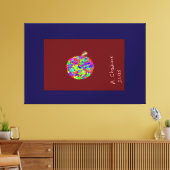 Appel Bloemstuk Canvas Afdruk (Insitu (Woonkamer))