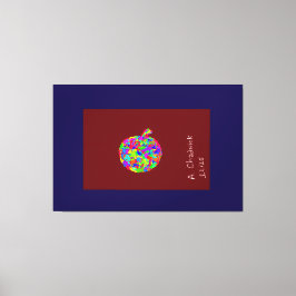 Appel Bloemstuk Canvas Afdruk