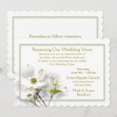 APPEL BLOSSOM DIE STEMMEN VERLENEN/WEDDING INVITAT KAART (Voorkant / Achterkant)