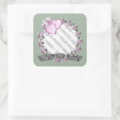 APPEL BLOSSOM ~ Voeg een foto ~ Vierkante stickers (Tas)