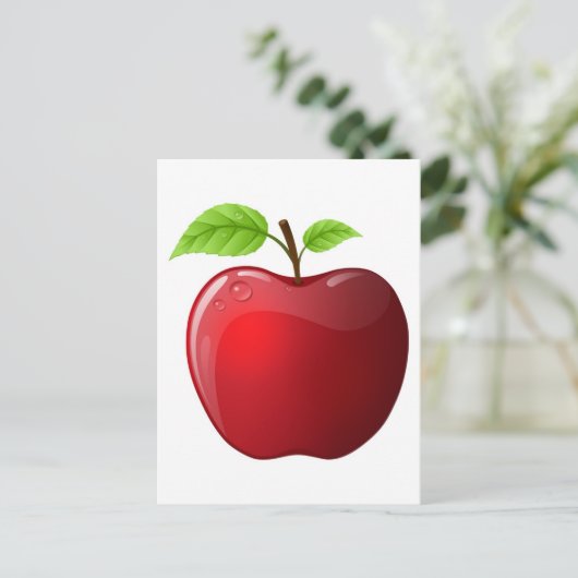 appel briefkaart (Staand voorkant)