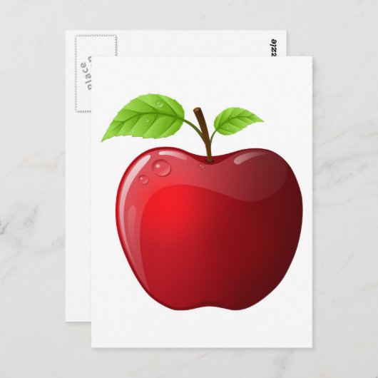 appel briefkaart (Voorkant / Achterkant)