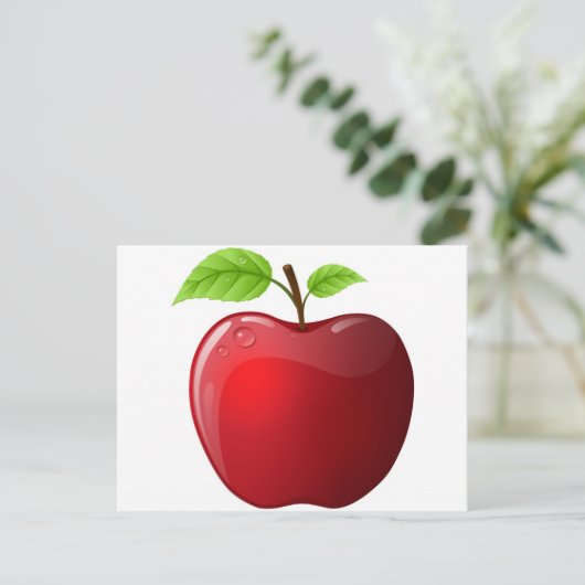 appel briefkaart (Staand voorkant)