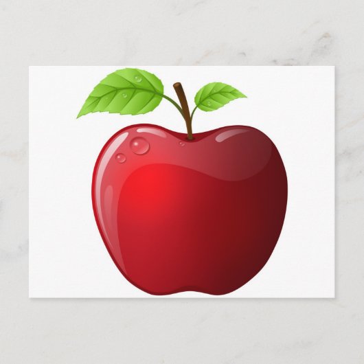 appel briefkaart (Voorkant)