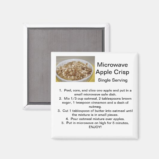 Appel Crisp Recept Magneet (Voorkant / Achterkant)
