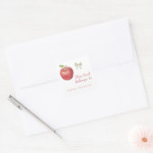 Appel en boog - Dit boek is van Vierkante Sticker (Envelop)