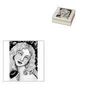 APPEL EN EVE FOLK ART, EDEN RUBBER STEMP *Aangepas Rubberstempel (Gestempeld)