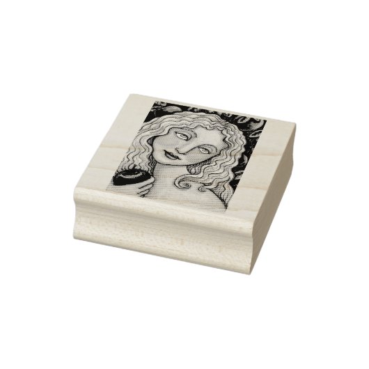 APPEL EN EVE FOLK ART, EDEN RUBBER STEMP *Aangepas Rubberstempel (Stempel)