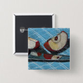 APPEL EN KNIFE ARTWORK VIERKANTE BUTTON 5,1 CM (Voorkant /achterkant)