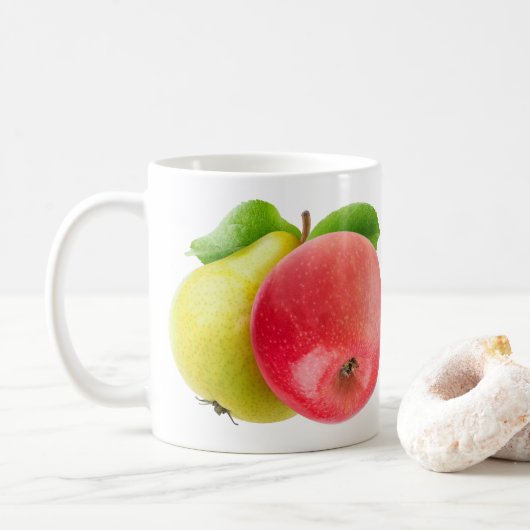 Appel en peren koffiemok (Met donut)