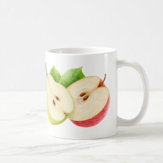 Appel- en perenhelften koffiemok (Rechts)