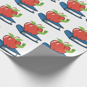 APPEL- EN SCHOOLBOEK CADEAUPAPIER