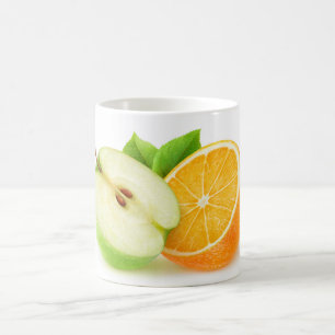 Appel en sinaasappel koffiemok
