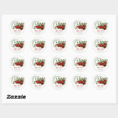 Appel Fruit Conserven Ronde Sticker (Vel)