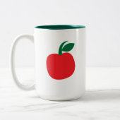 Appel Fruit  Tweekleurige Koffiemok (Links)