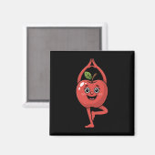 Appel Fruit Yoga Magneet (Voorkant / Achterkant)