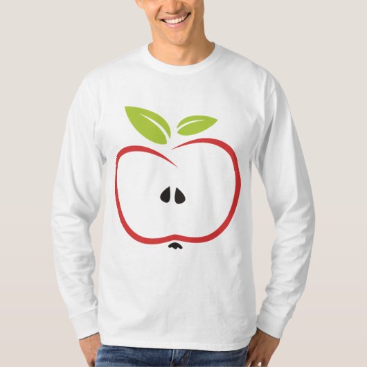Appel Gezond Rood Fruit T-shirt (Voorkant)