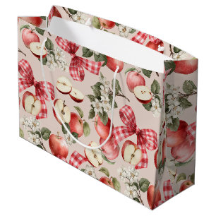 Appel & Gingham Strik Baby Shower Cadeautas