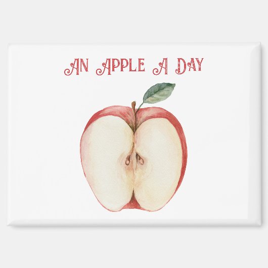 Appel Groen Blad Fruit Magneet (Voorkant)