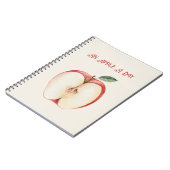 Appel Groen Blad Fruit Notitieboek (Linkerzijde)