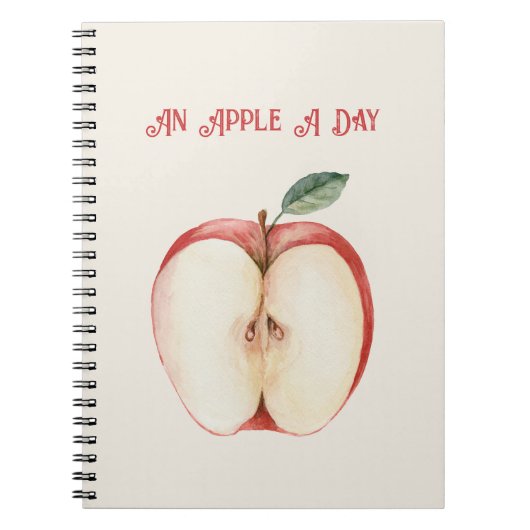 Appel Groen Blad Fruit Notitieboek (Voorkant)