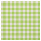 Appel Groen en Antiek Wit Gingham Stof (Swatch)