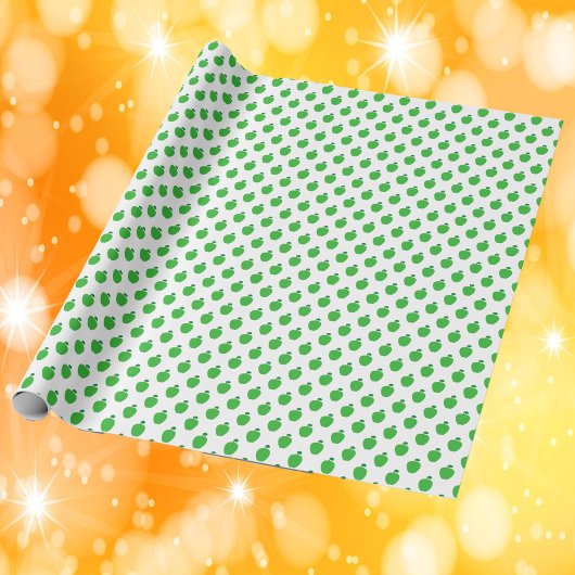 Appel groen fruitpatroon cadeaupapier