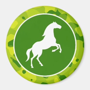 Appel Groene Camo; Paard, Ruitersport Magneet