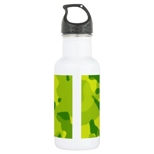 Appel Groene Camo; Paard, Ruitersport Waterfles (Achterkant)