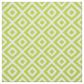 Appel Groene Ikat Diamanten Stof (Swatch)