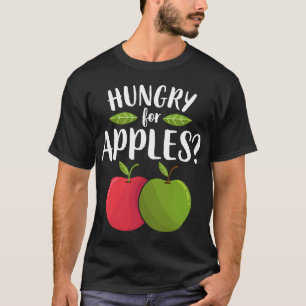 Appel hongerig naar appels Grappig fruit liefhebbe T-shirt