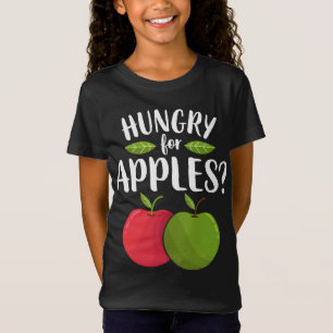 Appel hongerig naar appels Grappig fruit liefhebbe T-shirt