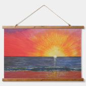 Appel huid lucht & Starburst Hangend Wandkleed (Voorkant)