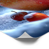 Appel in de sneeuw poster (Hoek)