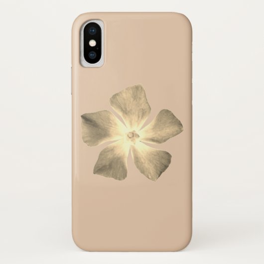 appel iphoneX hoesje bloemstijl ontwerp (Achterkant)