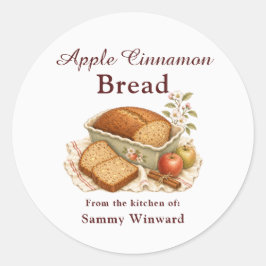 Appel Kaneel Brood Thuisgemaakte Cadeau Etiket