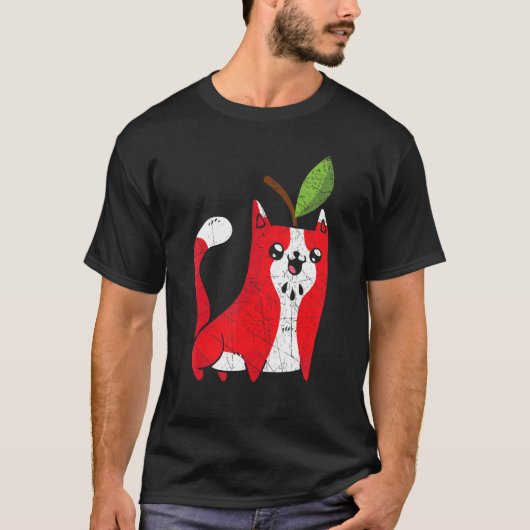 Appel Kat Appel Pluk Team Appel Fruit T-shirt (Voorkant)