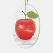 appel keramisch ornament (Links)