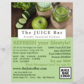 Appel & Komkommer, Juice Bar Reclamefolder Flyer (Voorkant)